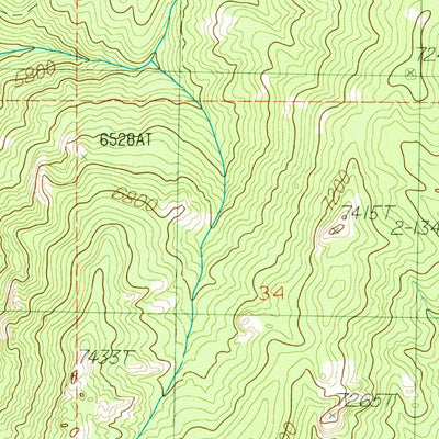 United States Geological Survey Deadwood Reservoir, ID (1988, 24000-Scale) digital map