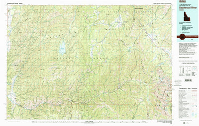 United States Geological Survey Deadwood River, ID (1982, 100000-Scale) digital map