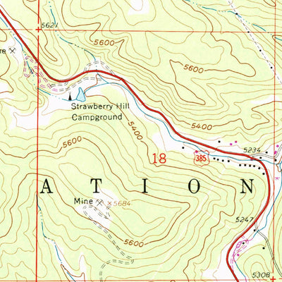United States Geological Survey Deadwood South, SD (1961, 24000-Scale) digital map