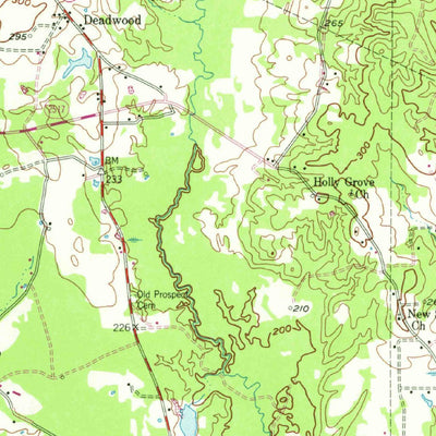 United States Geological Survey Deadwood, TX-LA (1956, 62500-Scale) digital map