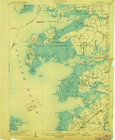 United States Geological Survey Deal Island, MD (1903, 62500-Scale) digital map