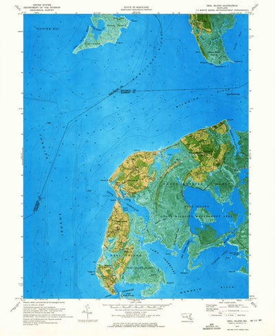 United States Geological Survey Deal Island, MD (1972, 24000-Scale) digital map