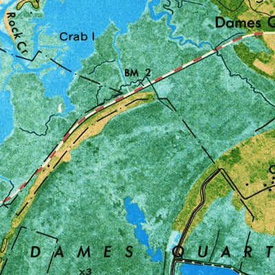 United States Geological Survey Deal Island, MD (1972, 24000-Scale) digital map