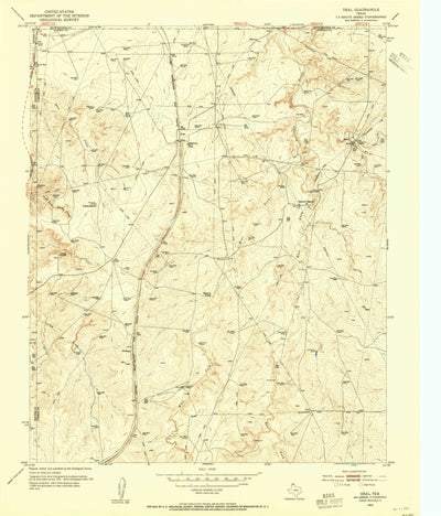 United States Geological Survey Deal, TX (1953, 24000-Scale) digital map