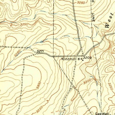 United States Geological Survey Deal, TX (1953, 24000-Scale) digital map