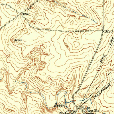 United States Geological Survey Deal, TX (1953, 24000-Scale) digital map