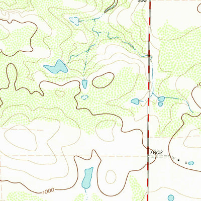 United States Geological Survey Dean, TX (1972, 24000-Scale) digital map