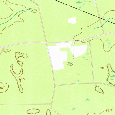 United States Geological Survey Deans Crossing, GA (1958, 24000-Scale) digital map