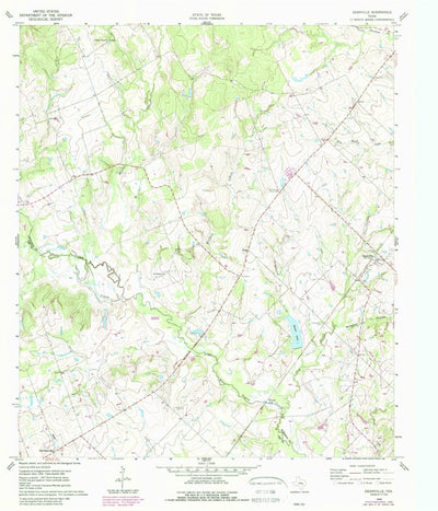 United States Geological Survey Deanville, TX (1960, 24000-Scale) digital map