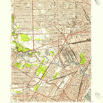 United States Geological Survey Dearborn, MI (1952, 24000-Scale) digital map