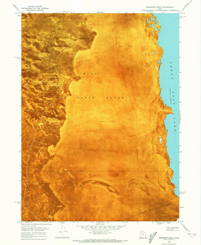 United States Geological Survey Deardens Knoll, UT (1968, 24000-Scale) digital map