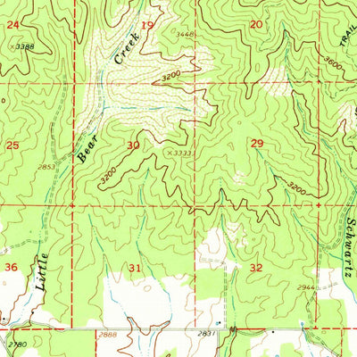 United States Geological Survey Deary, ID (1961, 62500-Scale) digital map