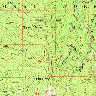 United States Geological Survey Deary, ID (1961, 62500-Scale) digital map