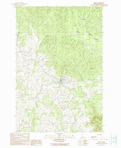 United States Geological Survey Deary, ID (1990, 24000-Scale) digital map
