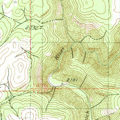 United States Geological Survey Deary, ID (1990, 24000-Scale) digital map