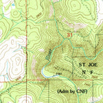 United States Geological Survey Deary, ID (1994, 24000-Scale) digital map