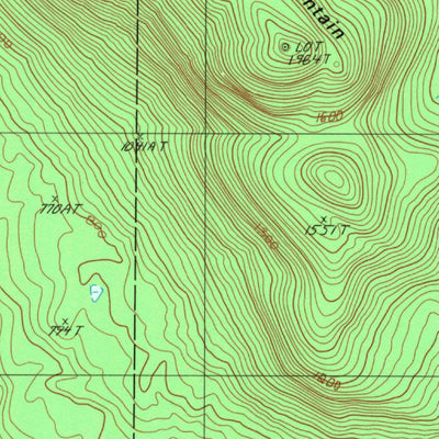 United States Geological Survey Deasey Mountain, ME (1989, 24000-Scale) digital map