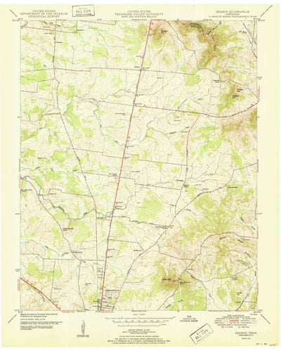 United States Geological Survey Deason, TN (1951, 24000-Scale) digital map