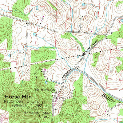 United States Geological Survey Deason, TN (1966, 24000-Scale) digital map