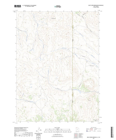 United States Geological Survey Death Creek Reservoir, UT (2023, 24000-Scale) digital map