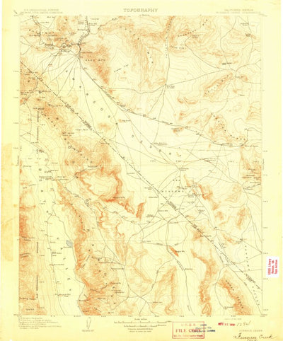 United States Geological Survey Death Valley E, CA-NV (1908, 250000-Scale) digital map
