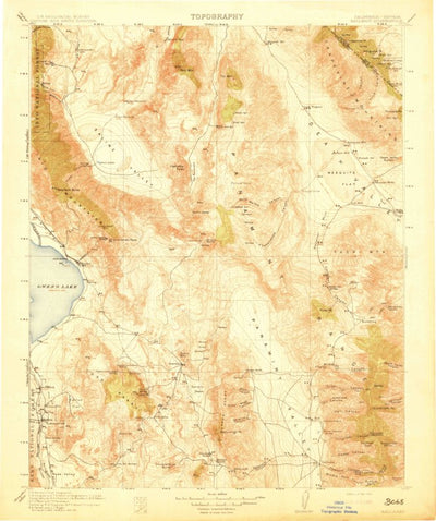 United States Geological Survey Death Valley W, CA-NV (1913, 250000-Scale) digital map