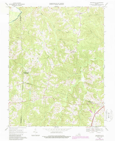 United States Geological Survey Deatonville, VA (1968, 24000-Scale) digital map