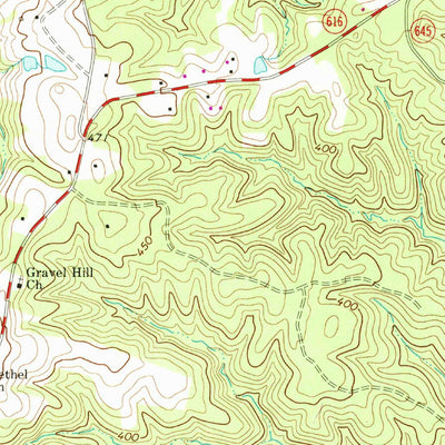 United States Geological Survey Deatonville, VA (1968, 24000-Scale) digital map
