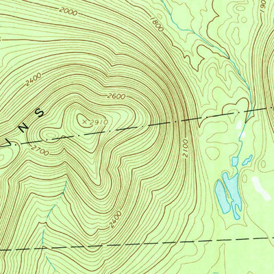 United States Geological Survey Debar Mountain, NY (1968, 24000-Scale) digital map