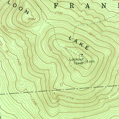 United States Geological Survey Debar Mountain, NY (1968, 24000-Scale) digital map