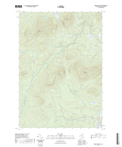 United States Geological Survey Debar Mountain, NY (2023, 24000-Scale) digital map