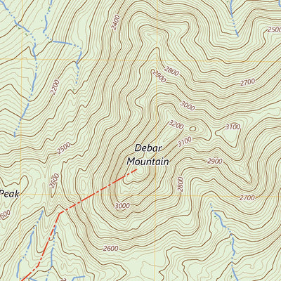 United States Geological Survey Debar Mountain, NY (2023, 24000-Scale) digital map