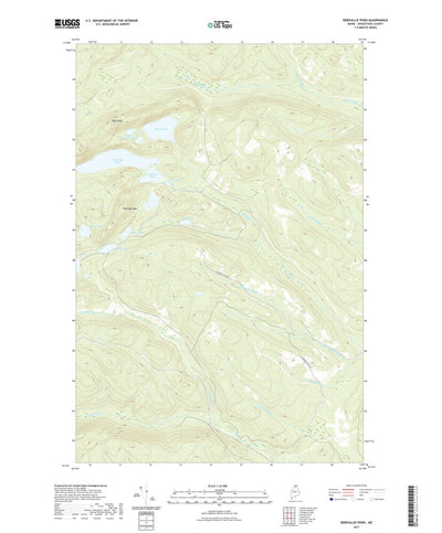 United States Geological Survey Deboullie Pond, ME (2021, 24000-Scale) digital map
