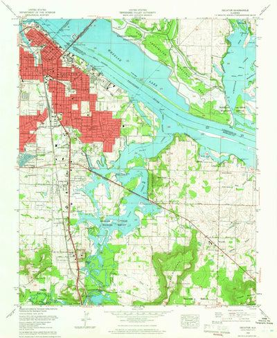 United States Geological Survey Decatur, AL (1963, 24000-Scale) digital map
