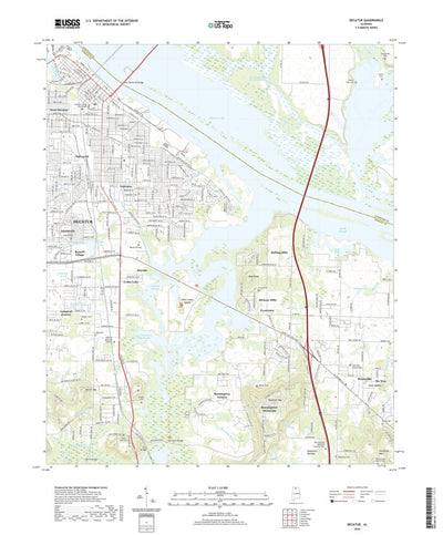 United States Geological Survey Decatur, AL (2020, 24000-Scale) digital map