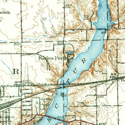 United States Geological Survey Decatur, IL (1929, 62500-Scale) digital map