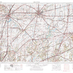 United States Geological Survey Decatur, IL (1958, 250000-Scale) digital map
