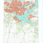 United States Geological Survey Decatur, IL (1967, 24000-Scale) digital map