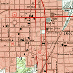 United States Geological Survey Decatur, IL (1967, 24000-Scale) digital map