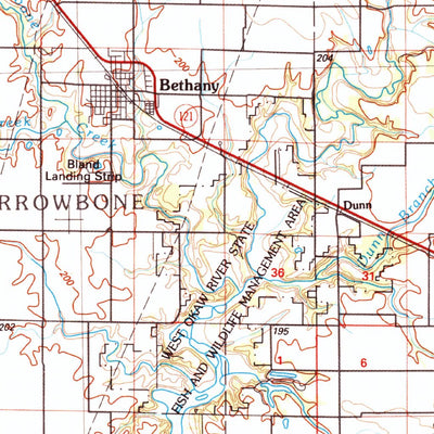 United States Geological Survey Decatur, IL (1985, 100000-Scale) digital map