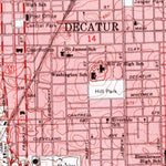 United States Geological Survey Decatur, IL (1998, 24000-Scale) digital map