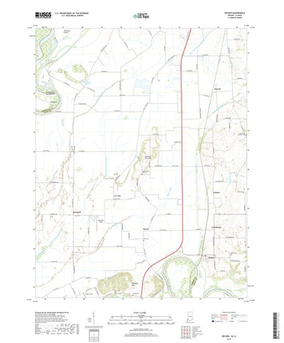 United States Geological Survey Decatur, IN (2019, 24000-Scale) digital map