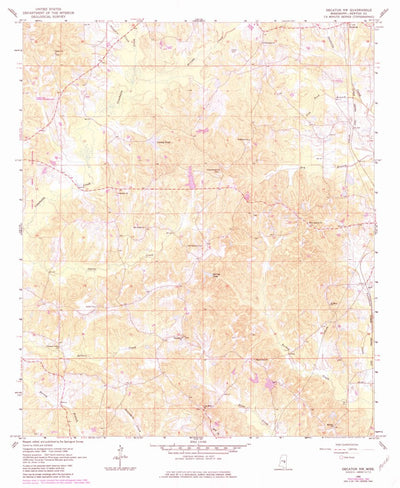 United States Geological Survey Decatur NW, MS (1966, 24000-Scale) digital map