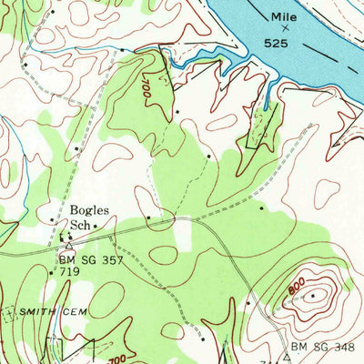 United States Geological Survey Decatur, TN (1942, 24000-Scale) digital map