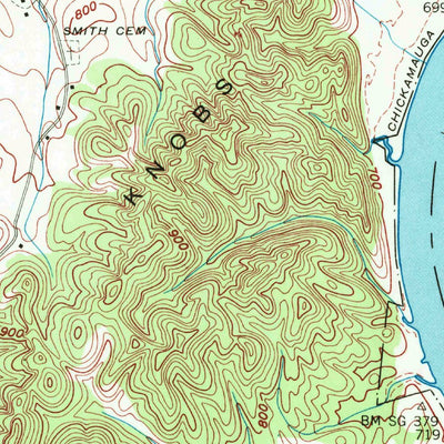 United States Geological Survey Decatur, TN (1942, 24000-Scale) digital map