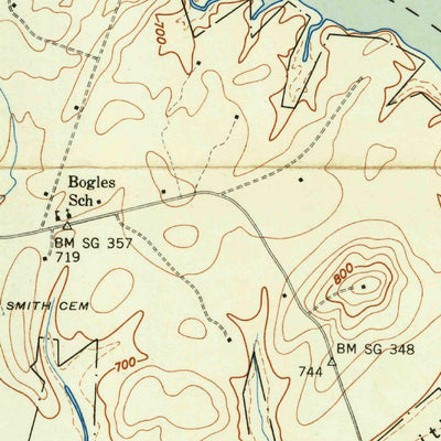 United States Geological Survey Decatur, TN (1943, 24000-Scale) digital map