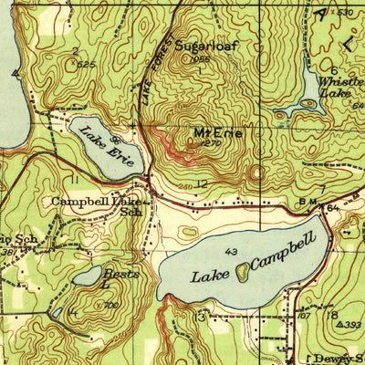 United States Geological Survey Deception Pass, WA (1943, 62500-Scale) digital map