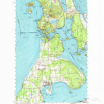 United States Geological Survey Deception Pass, WA (1951, 62500-Scale) digital map