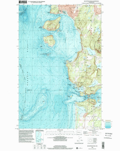 United States Geological Survey Deception Pass, WA (1998, 24000-Scale) digital map
