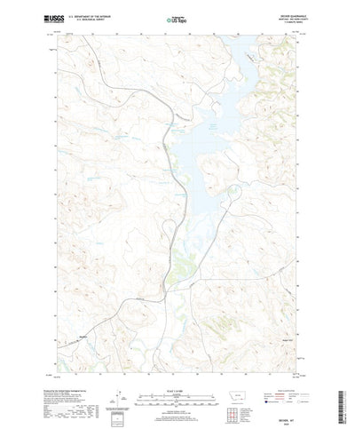 United States Geological Survey Decker, MT (2020, 24000-Scale) digital map